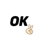 シロクロ文字（個別スタンプ：30）