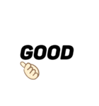 シロクロ文字（個別スタンプ：33）