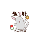 中国語＆日本語の敬語を話すチンチラ（個別スタンプ：5）