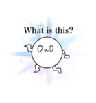 白い生物のスタンプ（個別スタンプ：8）