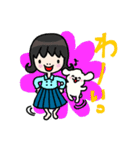 白バラちゃんと黒バラちゃん（個別スタンプ：11）