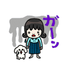 白バラちゃんと黒バラちゃん（個別スタンプ：14）