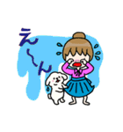 白バラちゃんと黒バラちゃん（個別スタンプ：16）