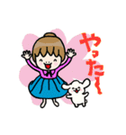 白バラちゃんと黒バラちゃん（個別スタンプ：19）