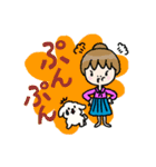 白バラちゃんと黒バラちゃん（個別スタンプ：22）