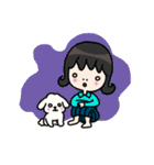白バラちゃんと黒バラちゃん（個別スタンプ：24）