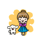 白バラちゃんと黒バラちゃん（個別スタンプ：25）