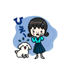 白バラちゃんと黒バラちゃん（個別スタンプ：34）