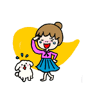 白バラちゃんと黒バラちゃん（個別スタンプ：35）
