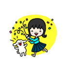 白バラちゃんと黒バラちゃん（個別スタンプ：37）