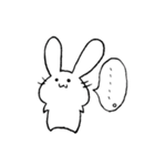 ウサギさんがにゅーーんと言うスタンプ（個別スタンプ：20）