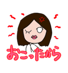 おでこ三角ちゃん（個別スタンプ：3）