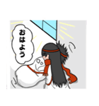 おばけ巫女の結びちゃん 気になるあの人へ（個別スタンプ：4）