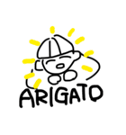 しろいおんなのこすたんぷ（個別スタンプ：1）