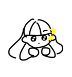 しろいおんなのこすたんぷ（個別スタンプ：7）