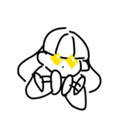 しろいおんなのこすたんぷ（個別スタンプ：9）