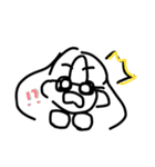 しろいおんなのこすたんぷ（個別スタンプ：11）