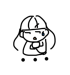 しろいおんなのこすたんぷ（個別スタンプ：12）