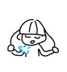 しろいおんなのこすたんぷ（個別スタンプ：13）