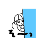 しろいおんなのこすたんぷ（個別スタンプ：15）