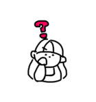 しろいおんなのこすたんぷ（個別スタンプ：17）