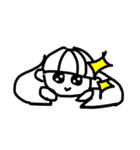 しろいおんなのこすたんぷ（個別スタンプ：20）