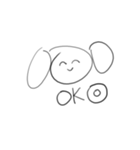 5秒で描けるいぬのスタンプ（個別スタンプ：16）