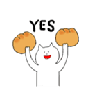 ネコとパン（個別スタンプ：1）