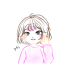 韓国の女子高生（個別スタンプ：8）