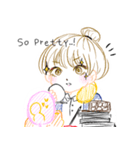 韓国の女子高生（個別スタンプ：9）