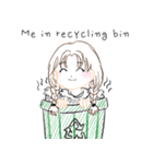 韓国の女子高生（個別スタンプ：28）