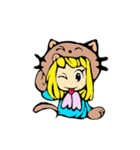 ネコかぶりのいつみちゃん（個別スタンプ：8）