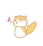 長毛にゃんこ/レッドタビー＆ホワイト（個別スタンプ：16）