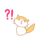 長毛にゃんこ/レッドタビー＆ホワイト（個別スタンプ：25）