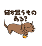 ダックス一家の家族スタンプ（個別スタンプ：13）