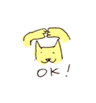 手描きいぬねこスタンプ（個別スタンプ：1）