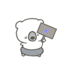 けなげな白くま はびくん（個別スタンプ：6）