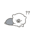けなげな白くま はびくん（個別スタンプ：11）