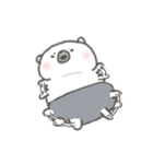 けなげな白くま はびくん（個別スタンプ：19）