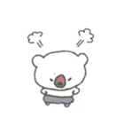 けなげな白くま はびくん（個別スタンプ：25）