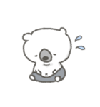 けなげな白くま はびくん（個別スタンプ：34）