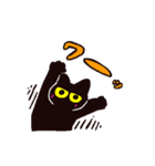 黒猫とオノマトペスタンプ（個別スタンプ：5）