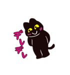 黒猫とオノマトペスタンプ（個別スタンプ：26）