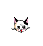 黒ブチにゃん（個別スタンプ：1）