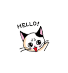 黒ブチにゃん（個別スタンプ：2）