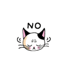 黒ブチにゃん（個別スタンプ：5）