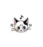 黒ブチにゃん（個別スタンプ：10）