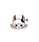 黒ブチにゃん（個別スタンプ：18）