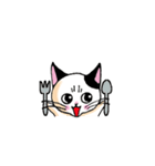 黒ブチにゃん（個別スタンプ：23）