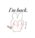 働きたくないうさぎ（個別スタンプ：40）
